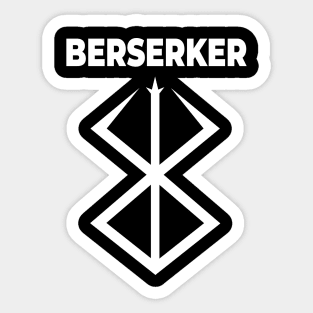 Berserker (White Text) Sticker